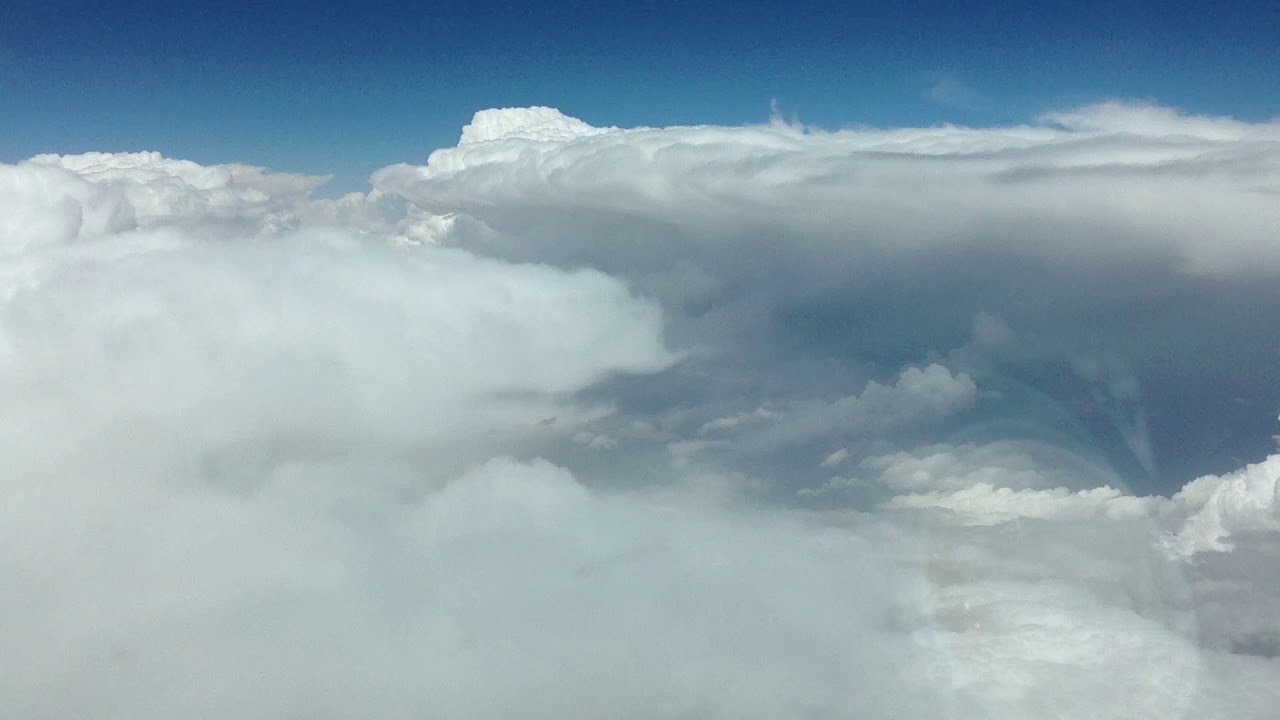 My Peshawar to Dubai Flight Passing Thru Storm Clouds Close To Kalat