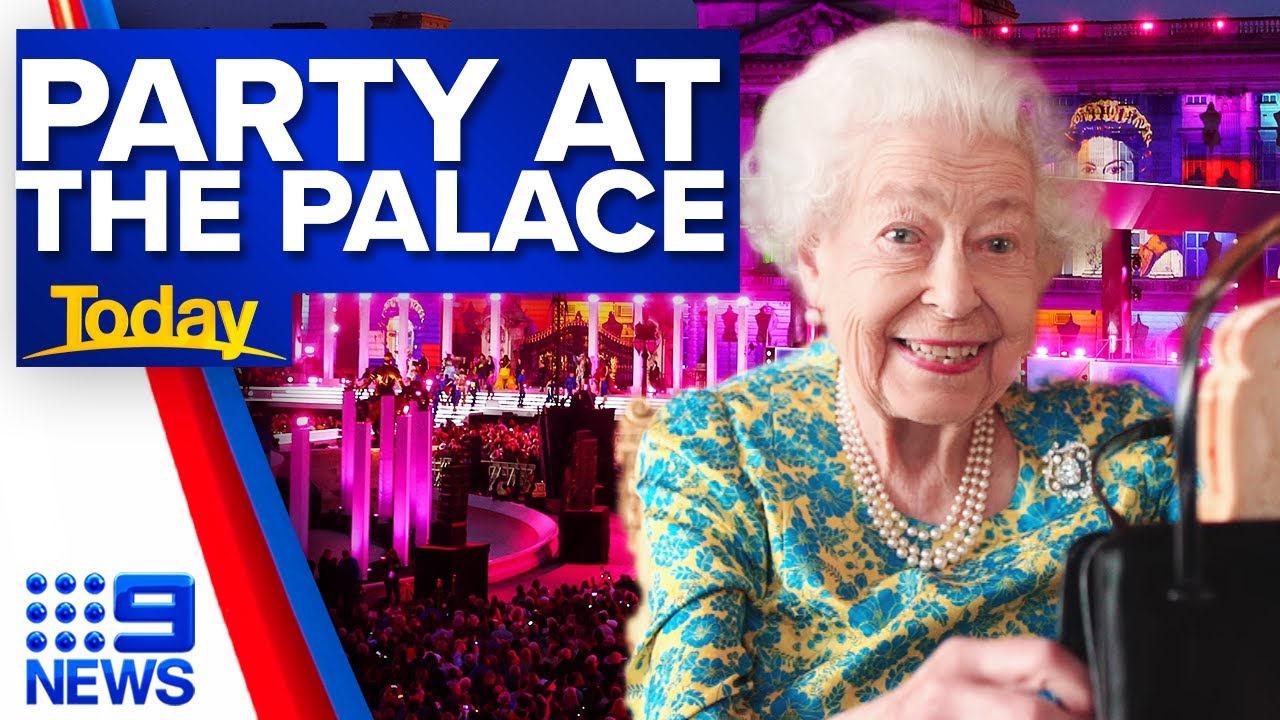 Princes William and Charles lead tributes at the Platinum Party at the Palace | 9 News Australia