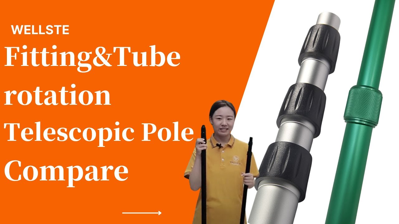 Fitting and Tube rotation Twist Telescopic Pole | Wellste