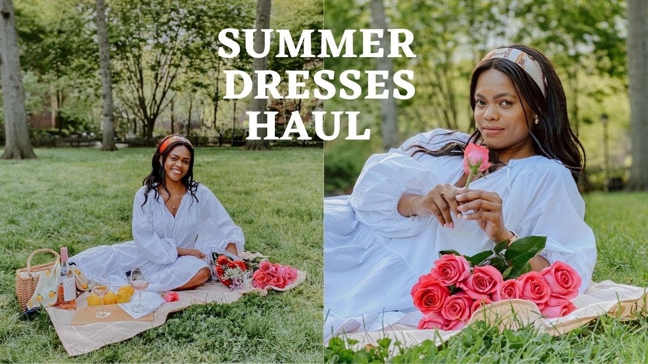 MUST HAVE SUMMER DRESSES HAUL 2020, QUARANTINE, Reformation, Amur... DadouChic