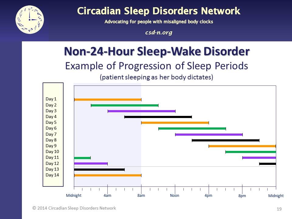 4 What is non 24 hour sleep wake disorder