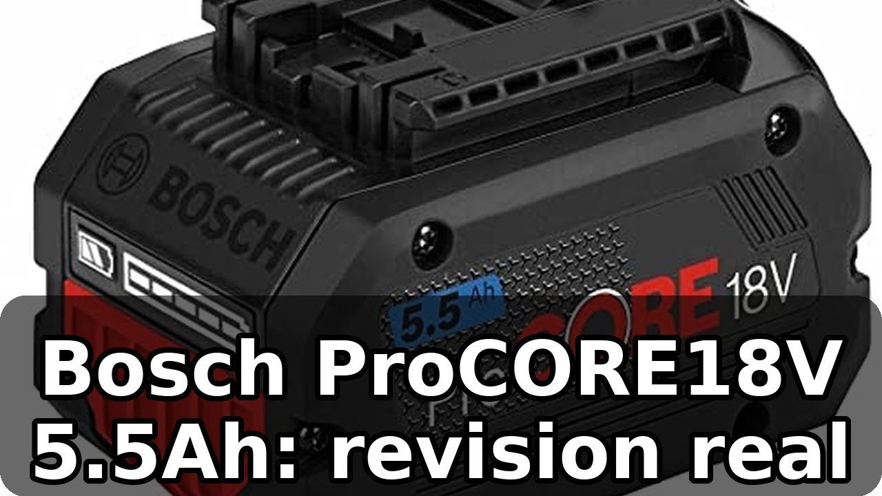 Bosch ProCORE18V 5.5Ah: Review completa de potencia real y eficiencia