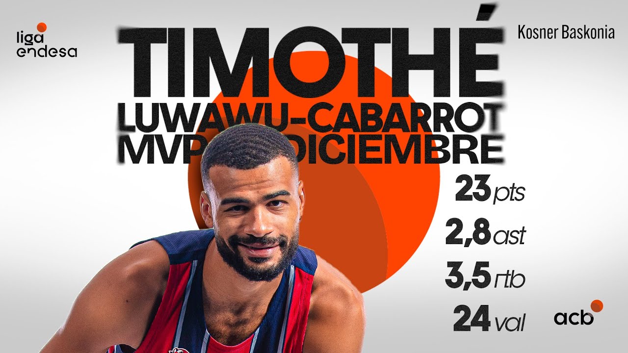 TIMOTHÉ LUWAWU-CABARROT, MVP del mes de Diciembre | Liga Endesa 2025-26