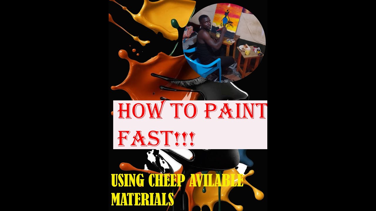 HOW TO PAINT FAST WITH LIMITED MATERIAL....