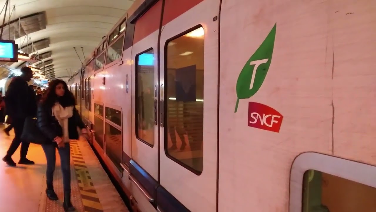 RER E à Haussmann St Lazare (voies centrales 31 et 32) : MI2N E, Z 50000 8c et Z 58000