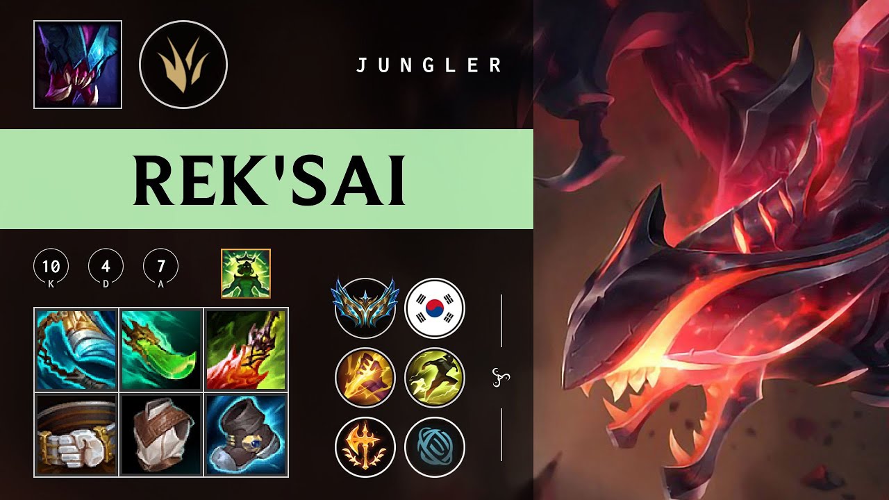 Rek'Sai Jungle vs Lillia - KR Challenger Patch 26.01