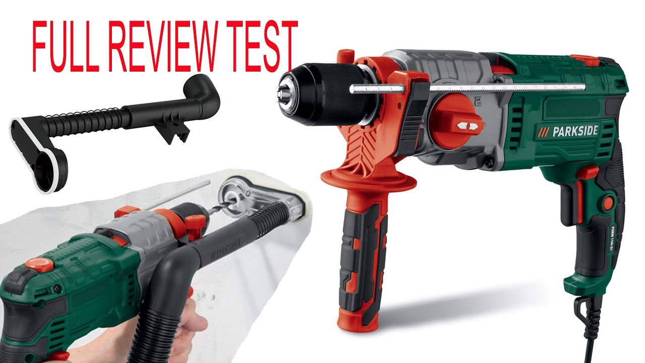 Parkside 2 SPEED HAMMER DRILL PSBM 1100 B1 TESTING