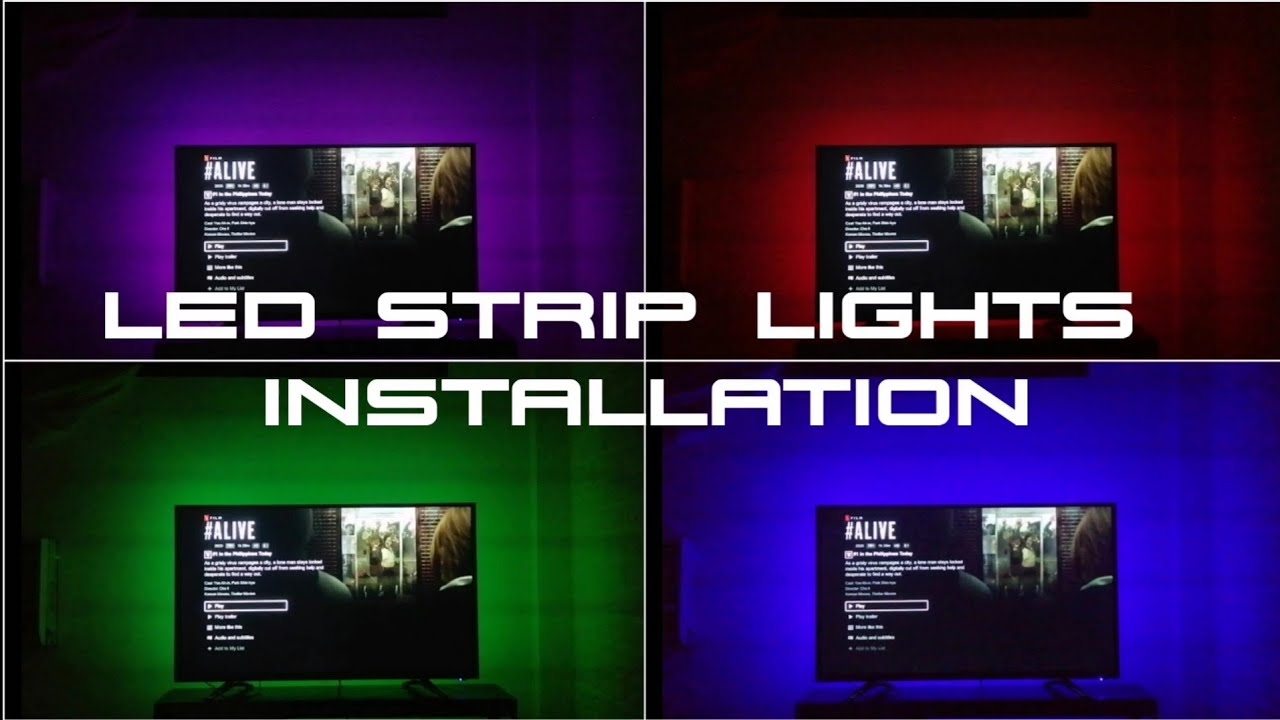 How to install LED strip lights behind the TV | Love, LoveJoy