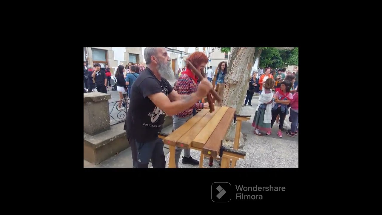 Música,danza ,Txalaparta en Fiestas de Araia (Araba).2023