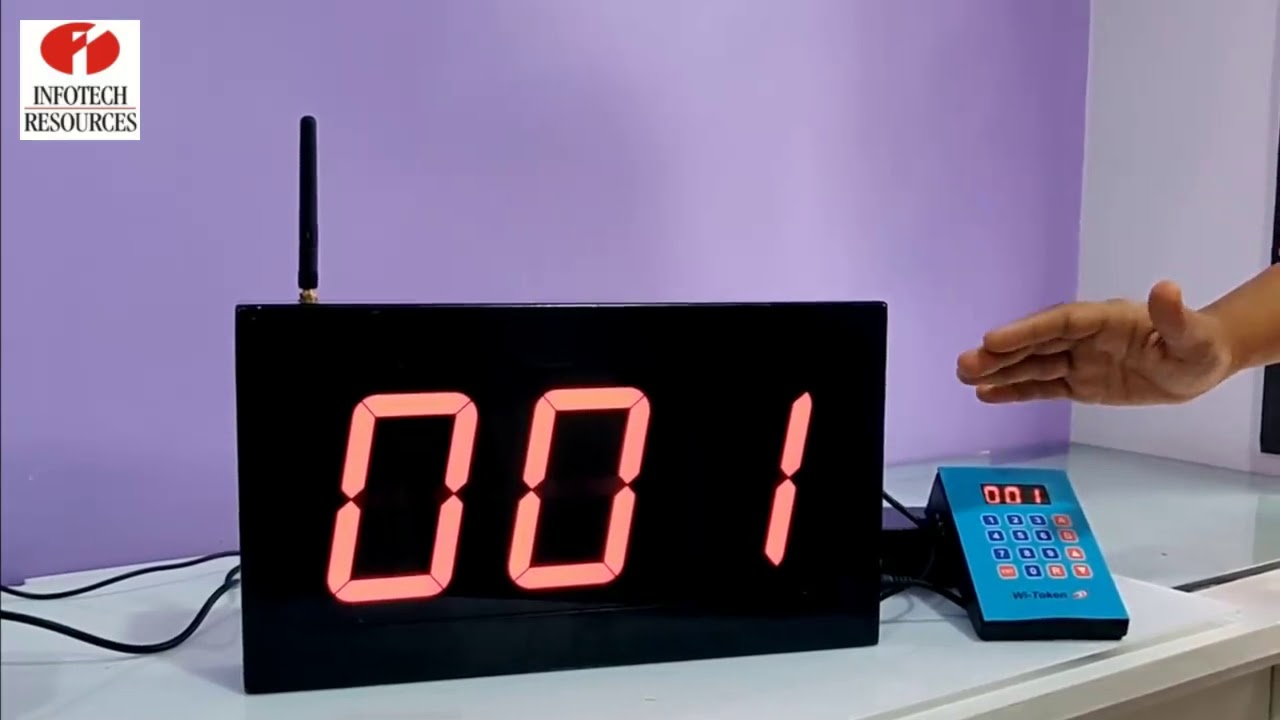 Wireless Token Display System by Infotech Resources, Pune