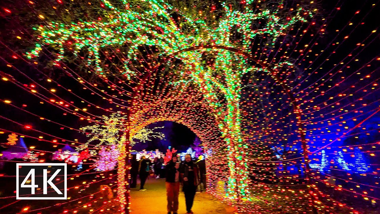 [4K] 🎄Christmas Lights - One Million Lights at Redding Garden of Lights - California