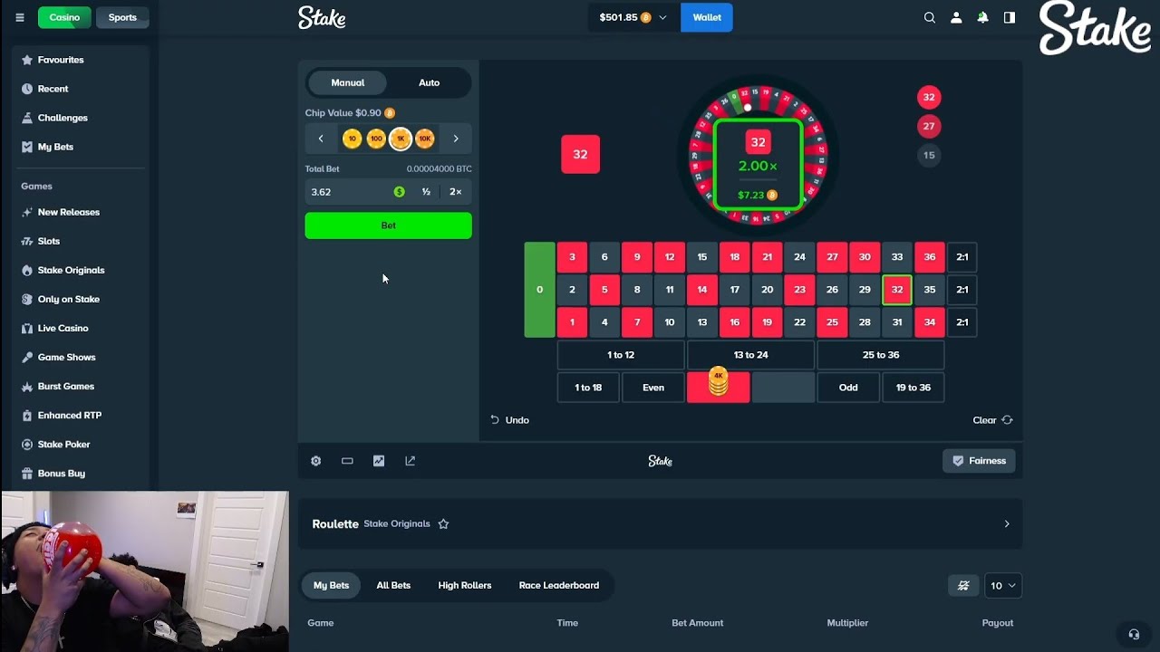 quick lil gamble sesh all in $1000 | !stake 