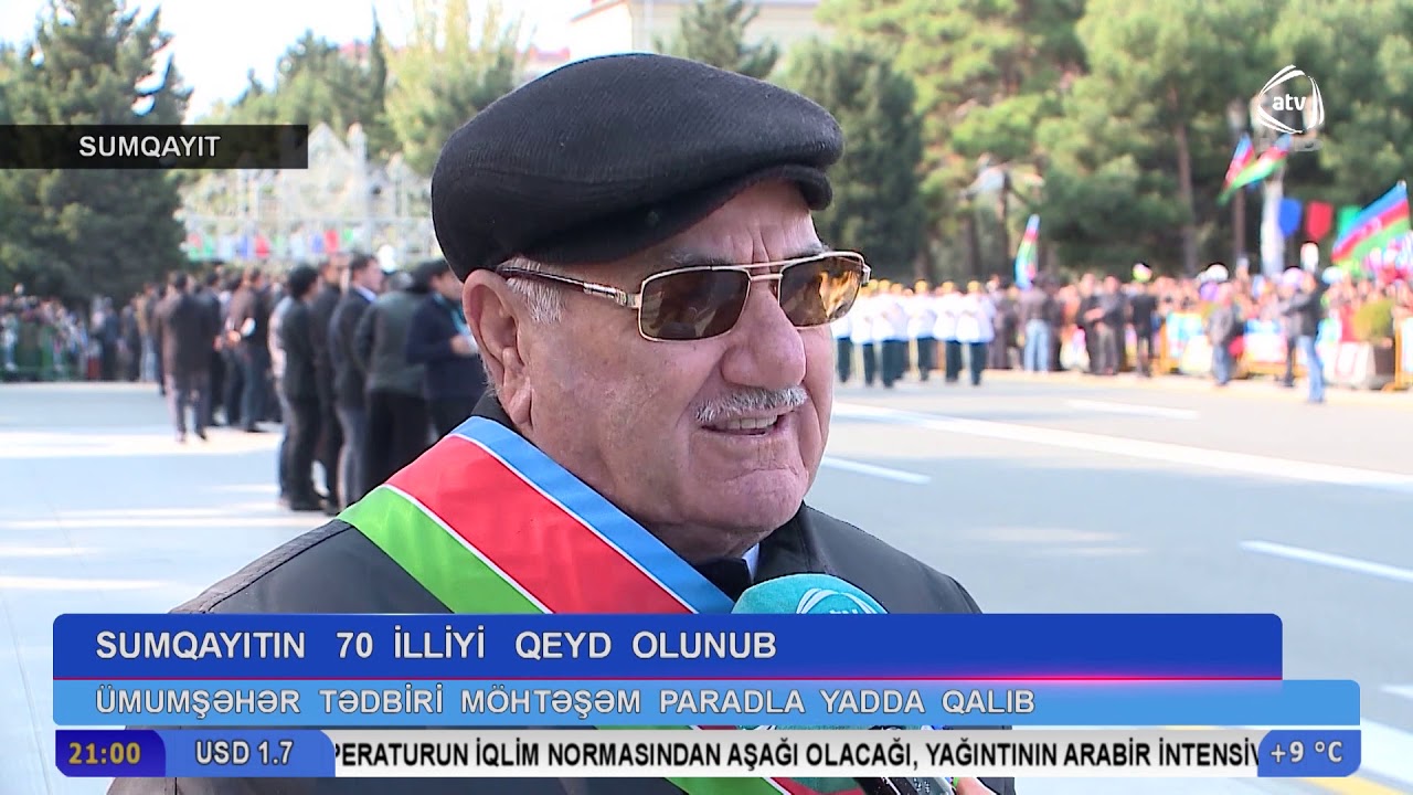 Sumqayıtın 70 illiyi qeyd olunub