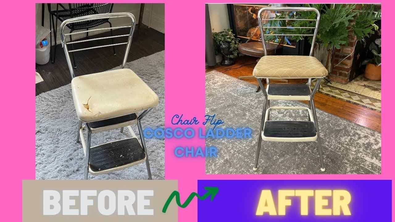 VINTAGE MID-CENTURY COSCO FLIP-CHAIR DIY UPCYCLE