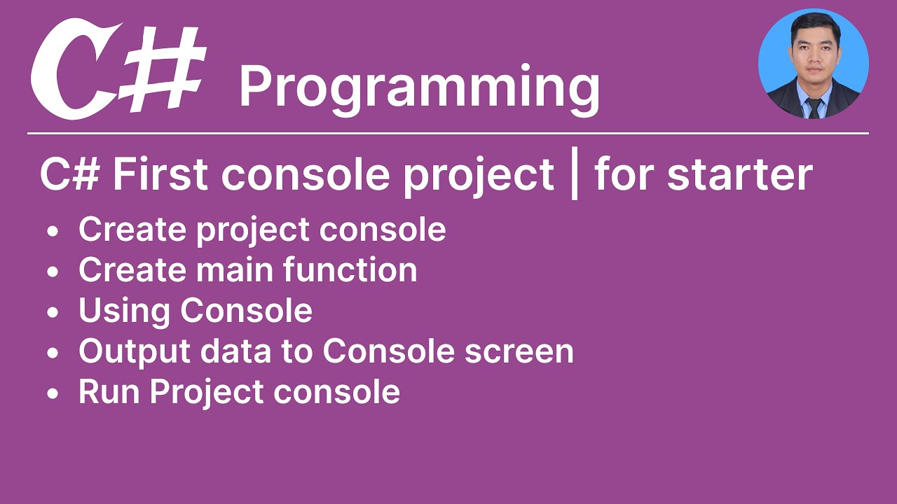 C# programming first console application | khmer