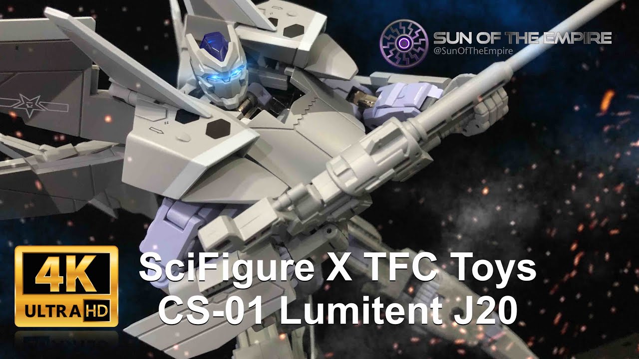 SciFigure X TFC Toys Craft Series CS-01 Lumitent J20 Black Flash 神機工業變形機甲殲-20戰鬥機 黑閃Q.Review 221