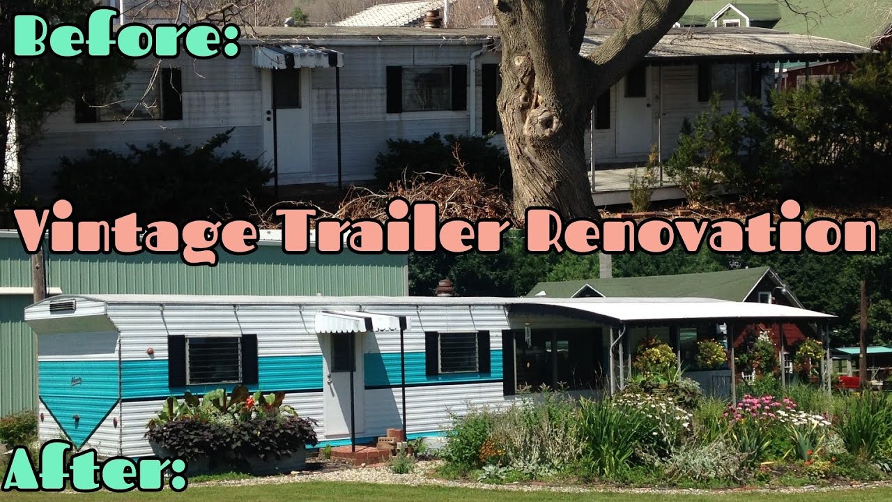 Vintage Mobile Home Renovation #mobilehomes #vintagemobilehome #diy #vintagestyle #trailer #tinyhome