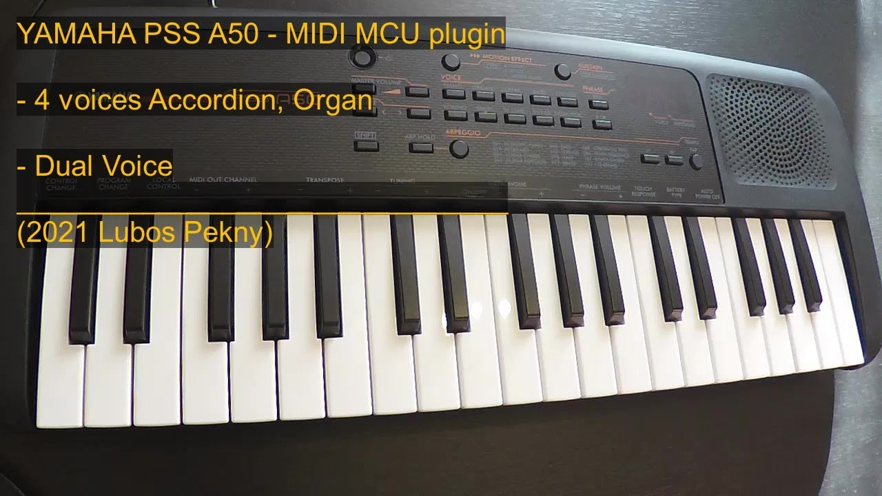 Yamaha PSS A50 - MIDI MCU plugin