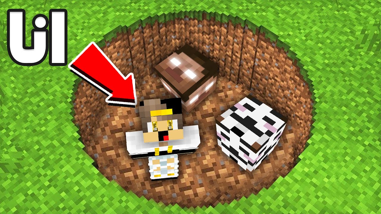 ماين كرافت ولكن لا استطيع مغادرة الحفرة ( لكي بلوك الهكر )