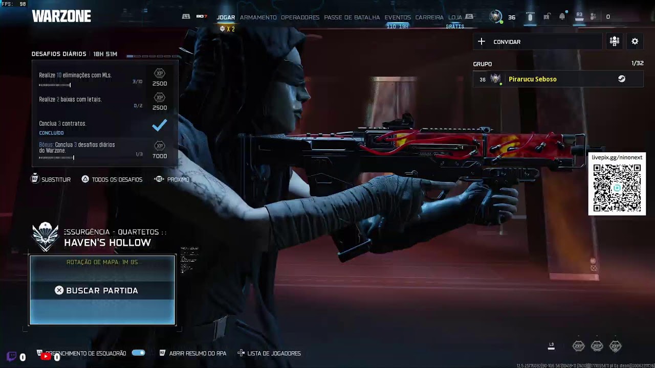 ⚔️ “Warzone AO VIVO | Táticas, Movimentação e Plays de Qualidade 🔥