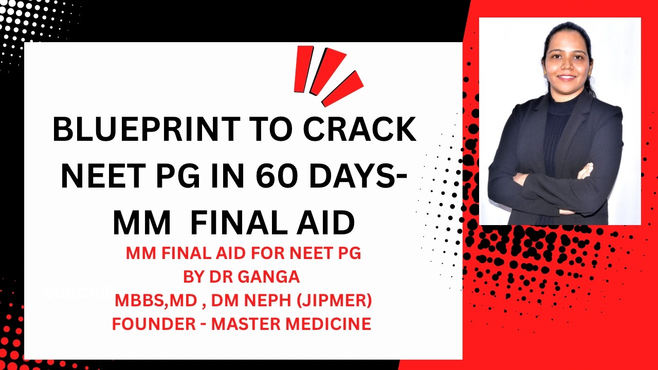 BLUEPRINT TO CRACK NEET PG FOR NEXT 2 MONTHS , MM FINAL AID , SEE DESCRIPTION