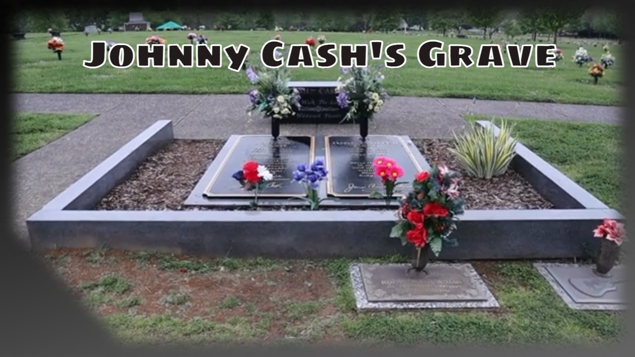 The Graves of Johnny Cash, June Carter Cash, and Merle Kilgore - Hendersonville Memory Gardens, TN
