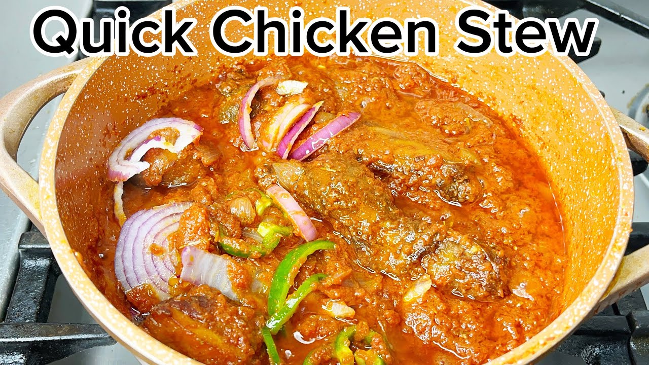 БЫСТРЫЙ РЕЦЕПТ ТУШЕНОГО КУРИЦЫ || ПРОСТАЯ ГАНСКАЯ КУХНЯ @cookingwithgenesis553