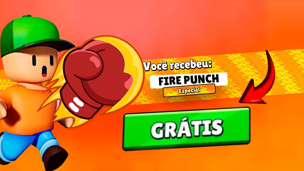Bem Fácil!! Como ganhar o  soco De Graça no Stumble guys Atualizado 2024 real (3 formas)