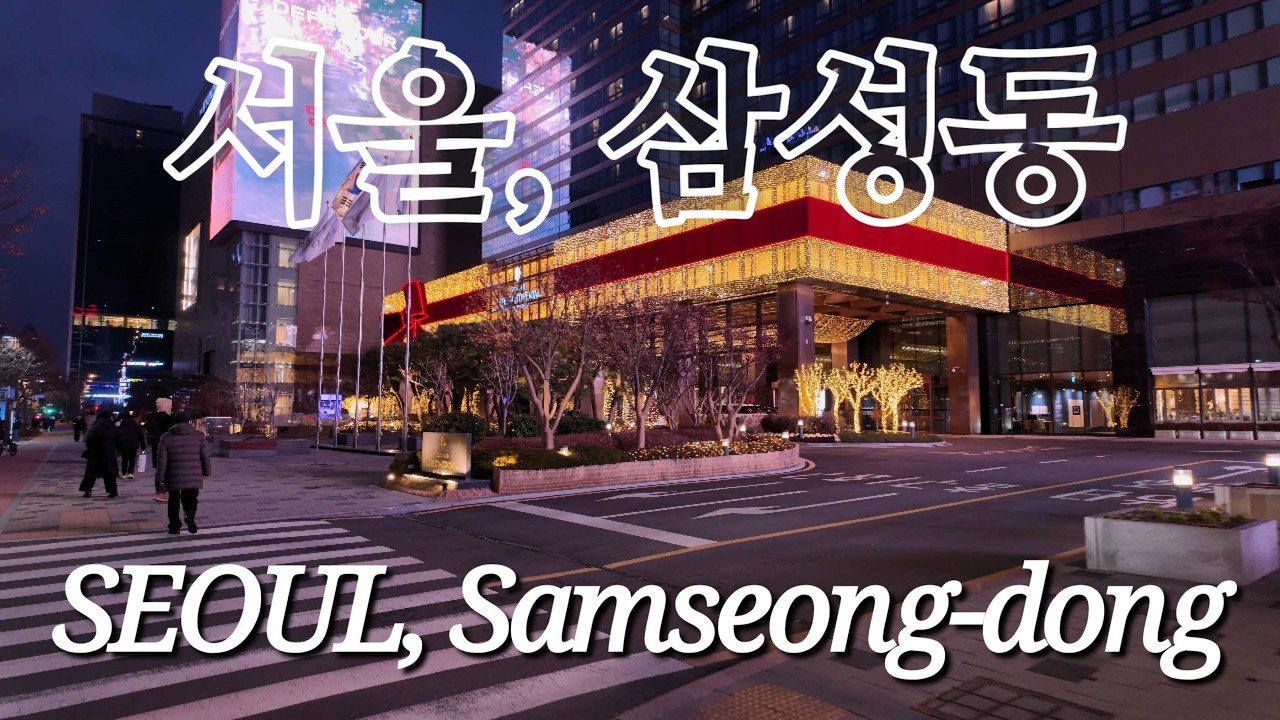 [SEOUL] A Late-night, I followed a couple in Samseong-dong / [서울] 늦은밤, 삼성동에서 어느 한 커플을 따라가 봤습니다 / 4K