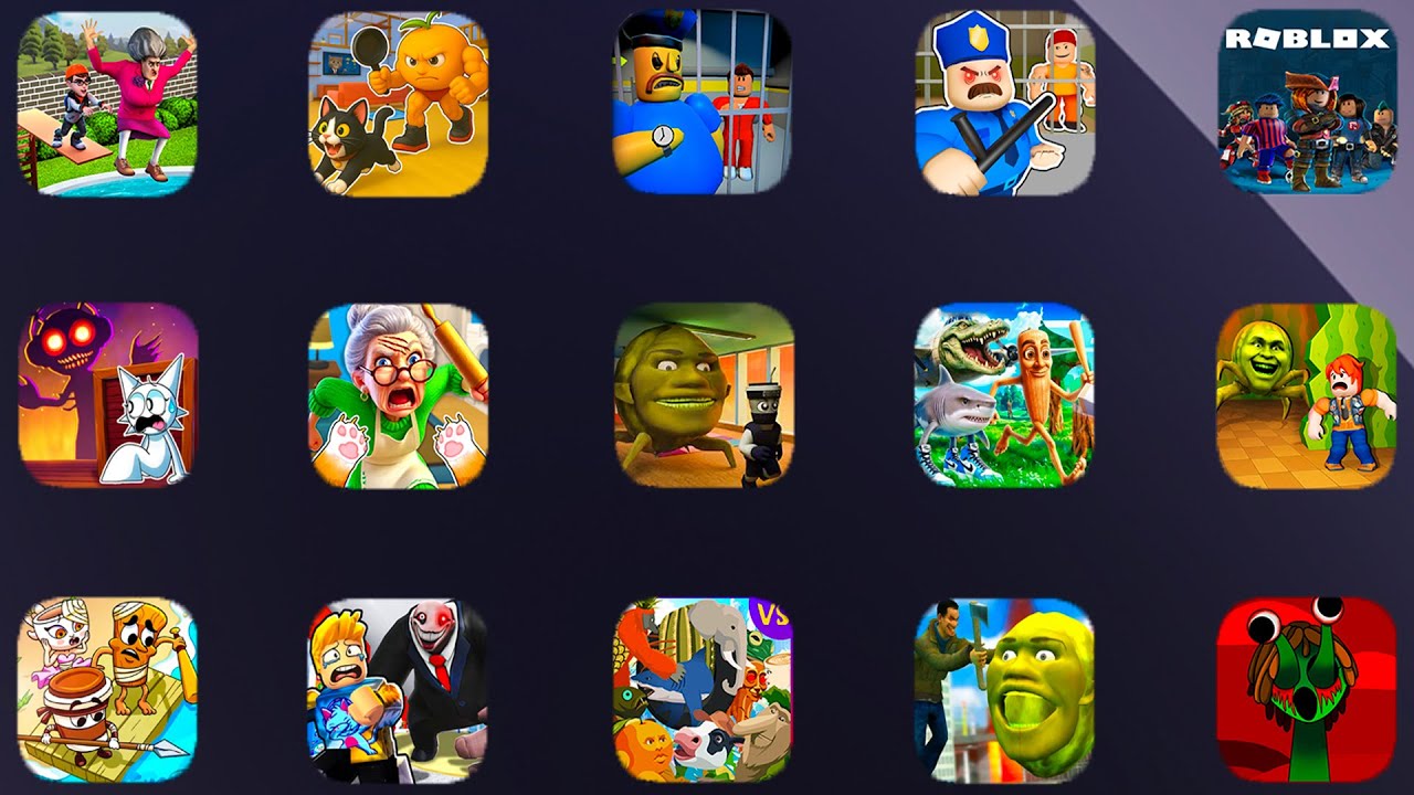 Brainrot Meme Parkour, Tung Tung Sahur, Lin Gang Melon, Poppy Playtime, Choo Choo Chales, Game Play