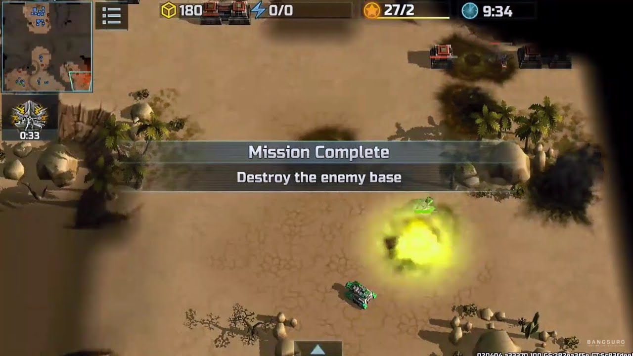 Art of War 3: Global Conflict | AI Gold League (Desert Cross)  | AI Top (09:35) and AI Win (23:17)