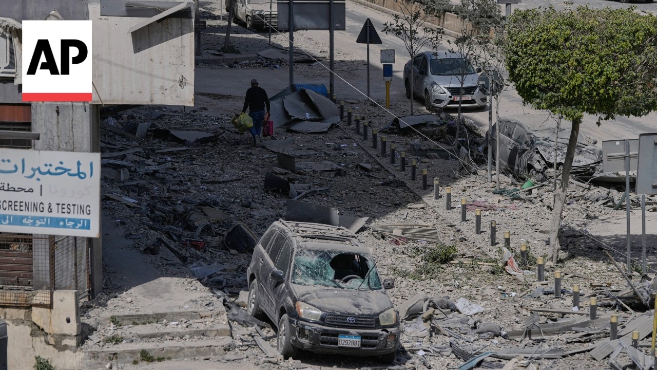 Israeli strike hits a major seaside tourist area in Beirut, Lebanon