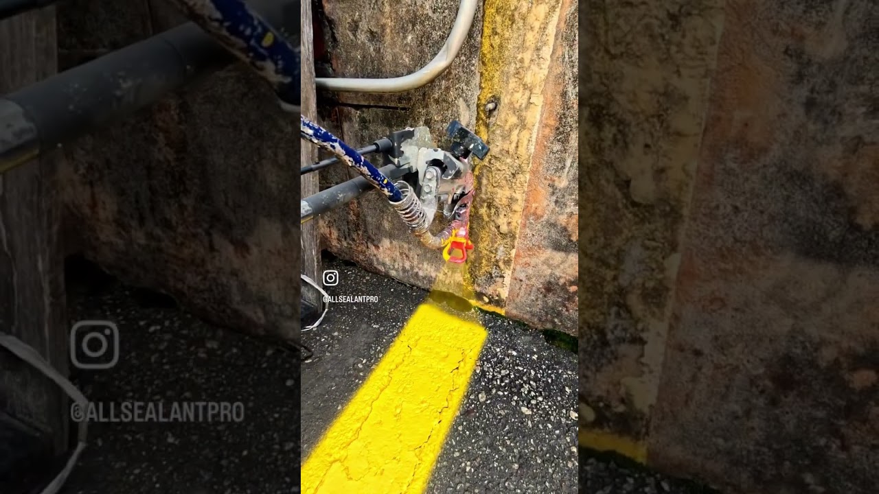 Precision in striping! Watch this truck bay transform. ✨🚧 