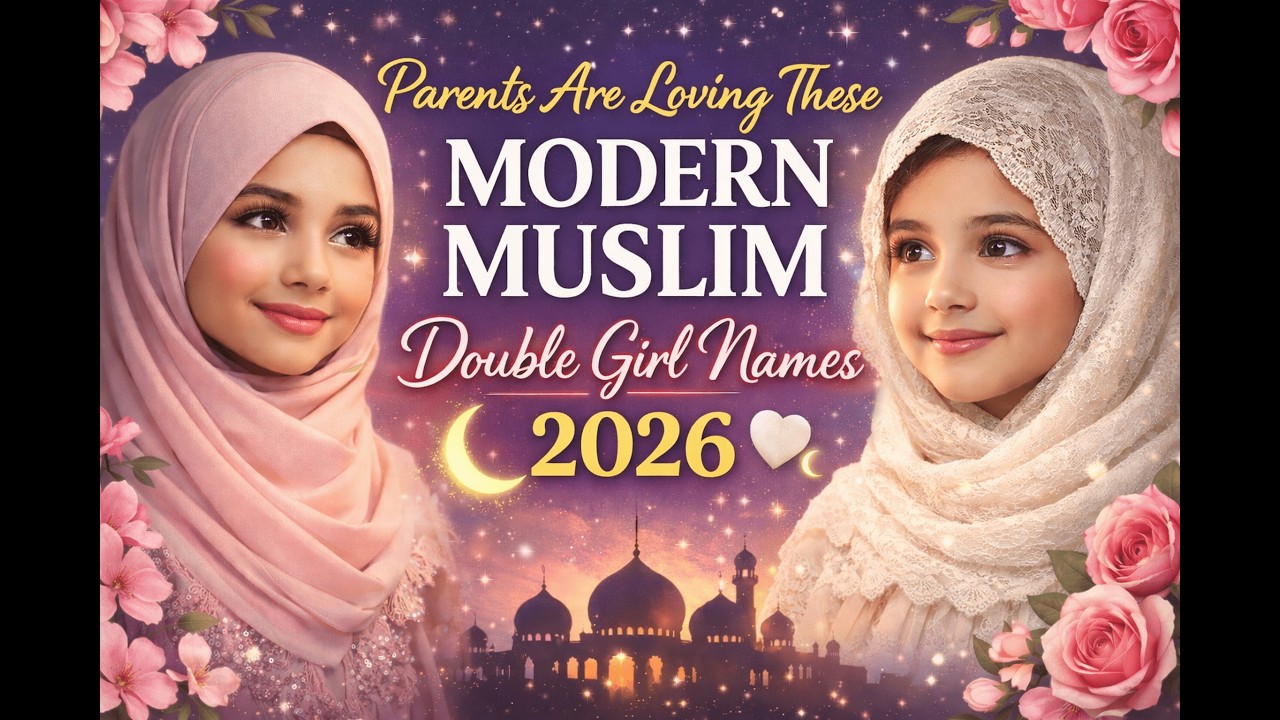 Parents Are Loving These Modern Muslim Double Girl Names 2026 🤍🌙