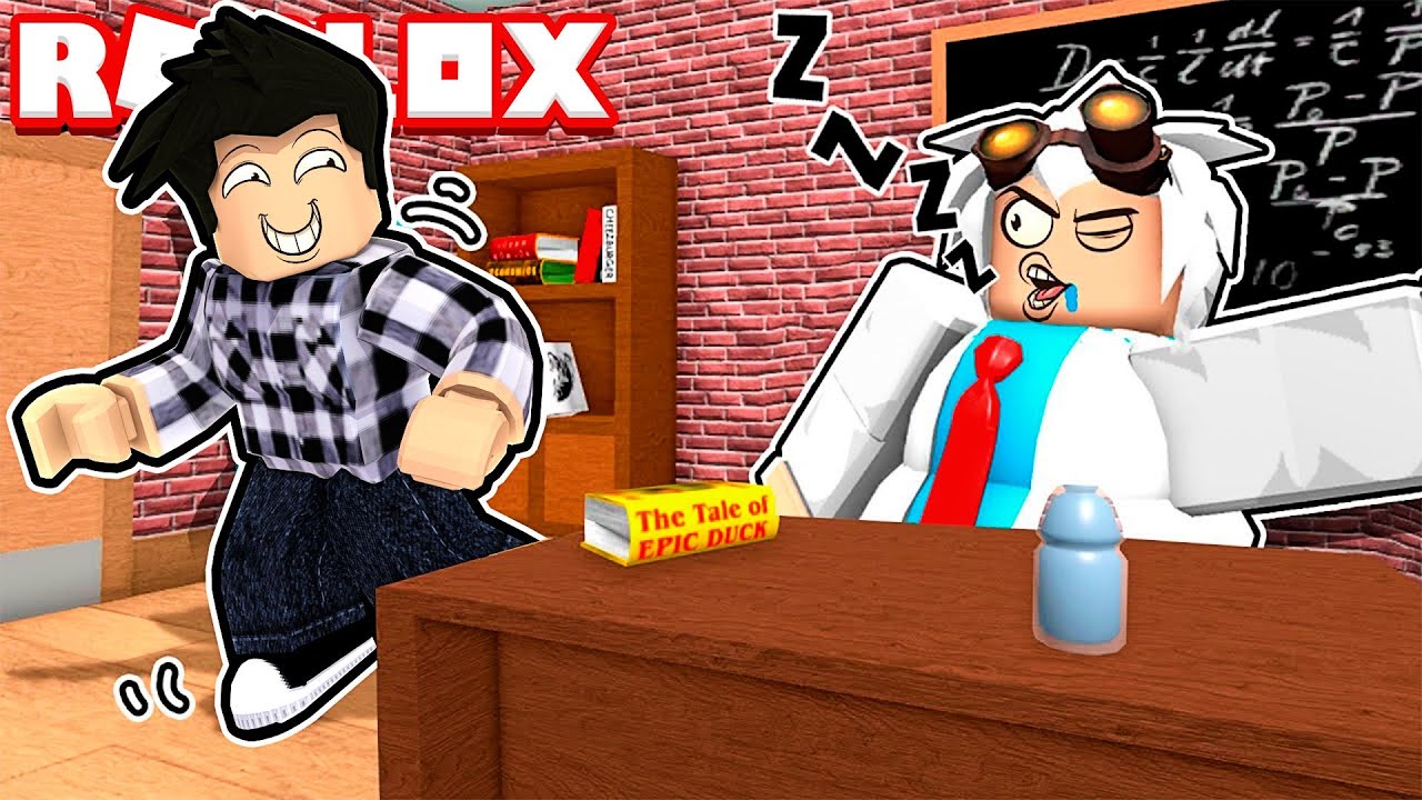 ESCAPE THE FAT PROFESSOR AT ROBLOX SCHOOL!! (Escape School Obby)