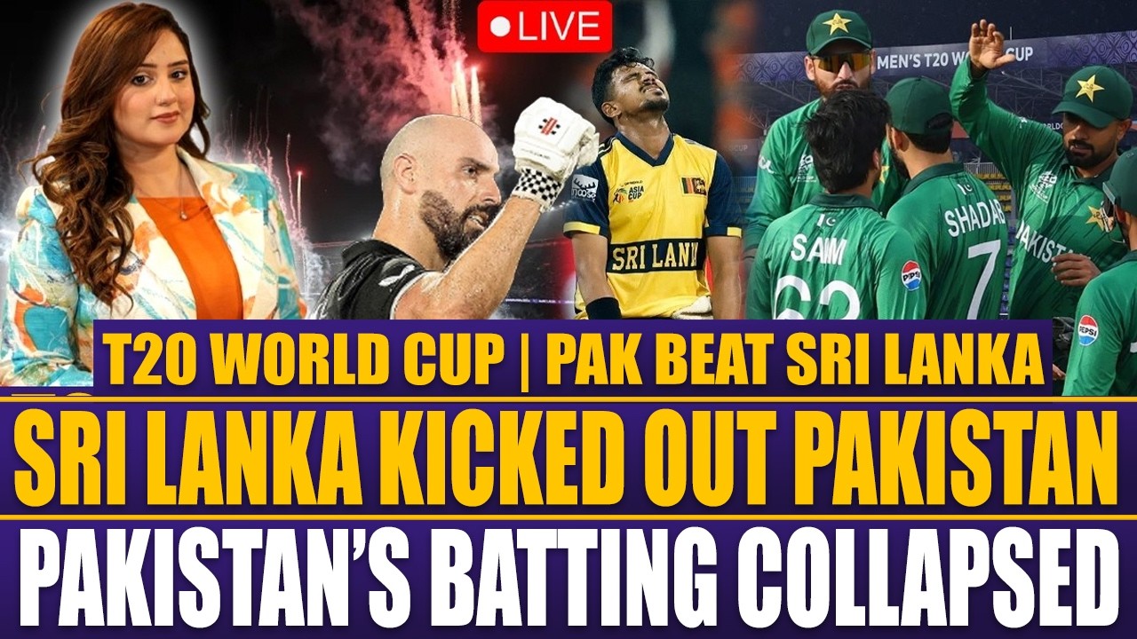 Pak vs SL Live Score Update | T20 World Cup 2026 | The 65-Run Equation | BABAR AZAM DROPPED!