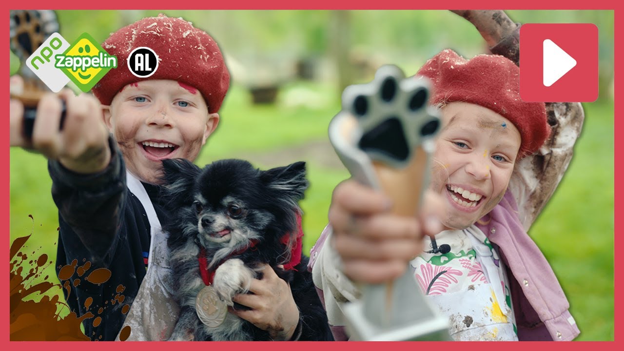 HONDEN MAKEN SCHILDERIJ 🎨 | Beestenbrigade Modderrace | NPO Zappelin