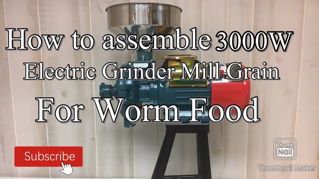 Измельчитель для зерна Worm Food Grinder — как собрать измельчитель для пшеницы мощностью 3000 Вт...