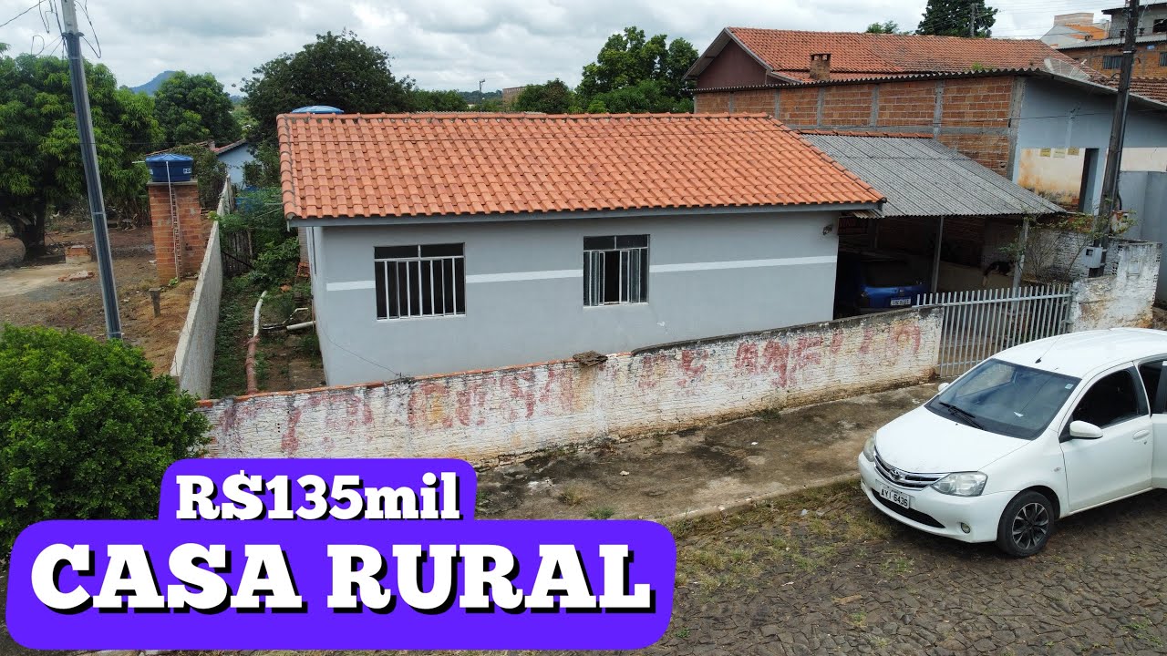 CASA NO BAIRRO RURAL DE IBAITI-PR R$135MIL
