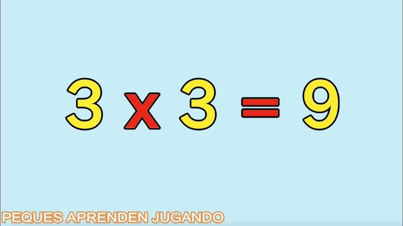 La tabla del 3 para ni&ntilde;os  Video para aprender las tablas de multiplicar  PequesAprendenJugando