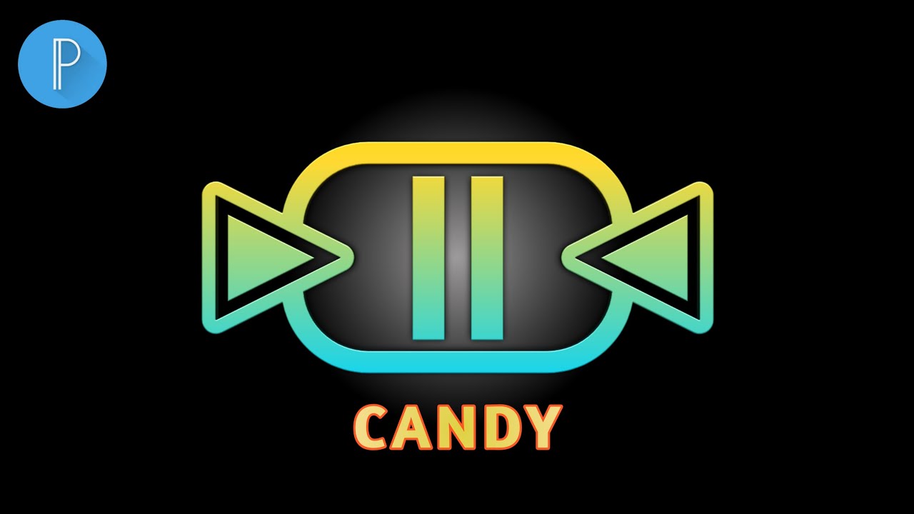 Candy Logo Design on Android | Pixellab Tutorials | Tech Pencil