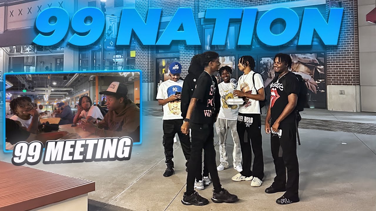 Участники 99 NATION объединяются, чтобы поесть и выпить. **Наша официантка — Кенкейп Ризз**