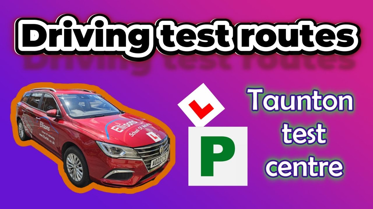 Driving test route 3. Taunton test centre, Wickes roundabout, Station road, Silk mills road and back