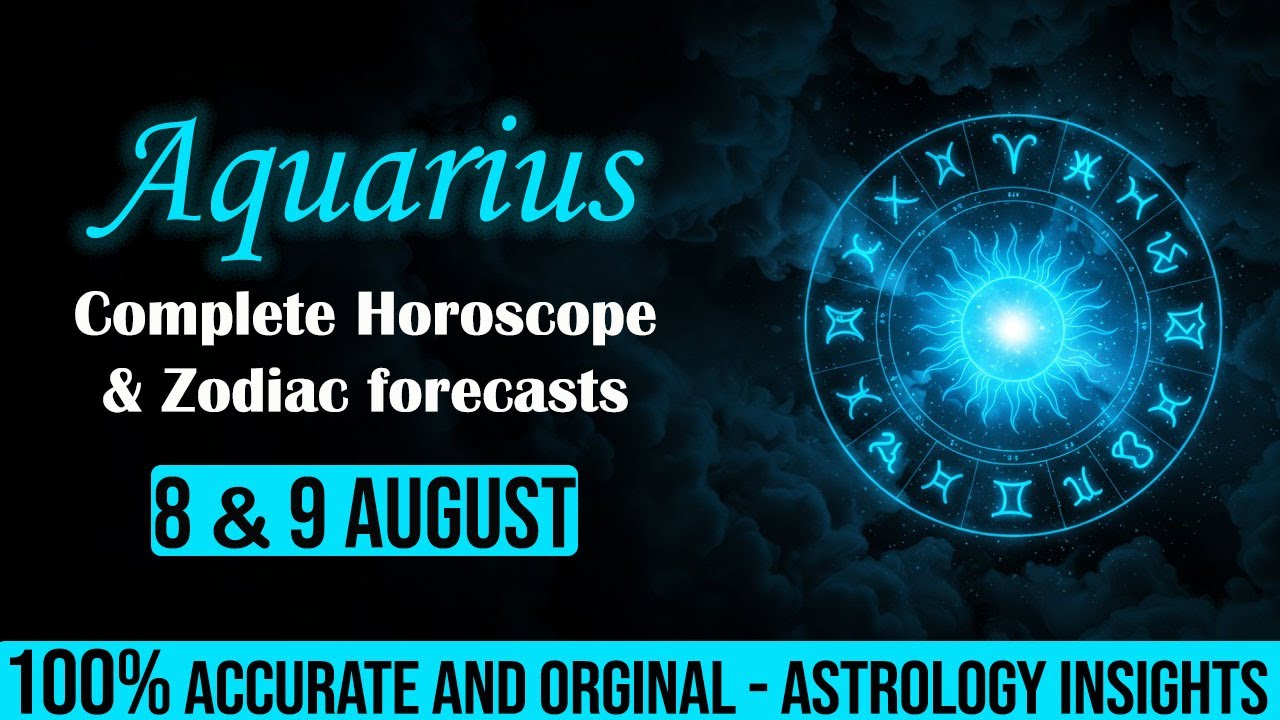 Today's Aquarius Horoscope is UNREAL 😱 | Tarot Insights & Astrology Forecast (Aug 8&ndash;9)