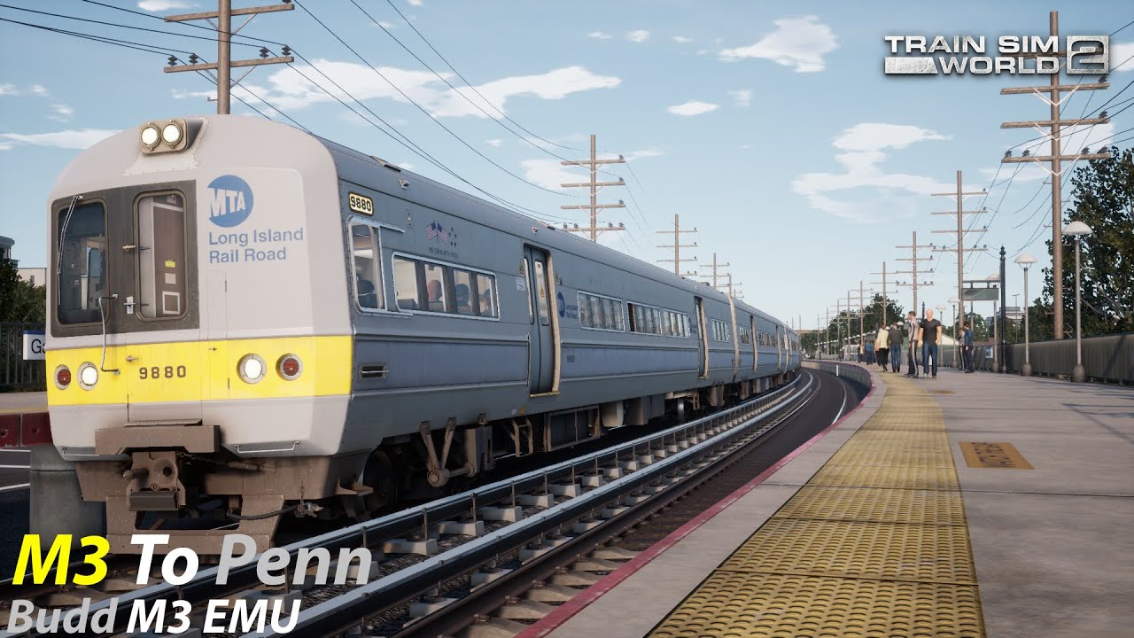 M3 To Penn : Long Island Rail Road : Train Sim World 2 1080p60fps