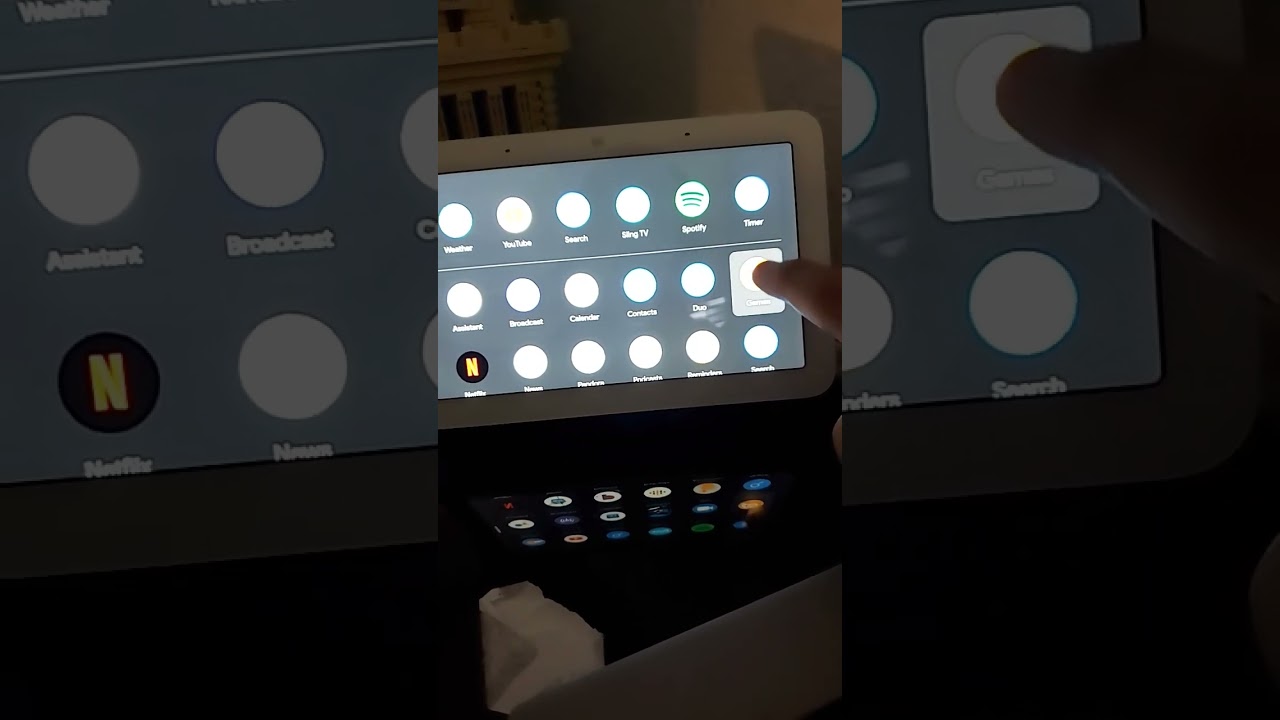 Games on the Google nest hub