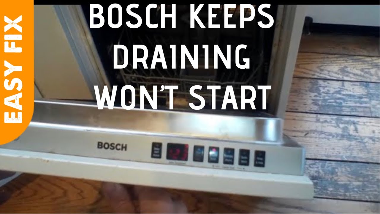 ✨ Bosch Dishwasher - Keeps Draining - EASY FIX ✨
