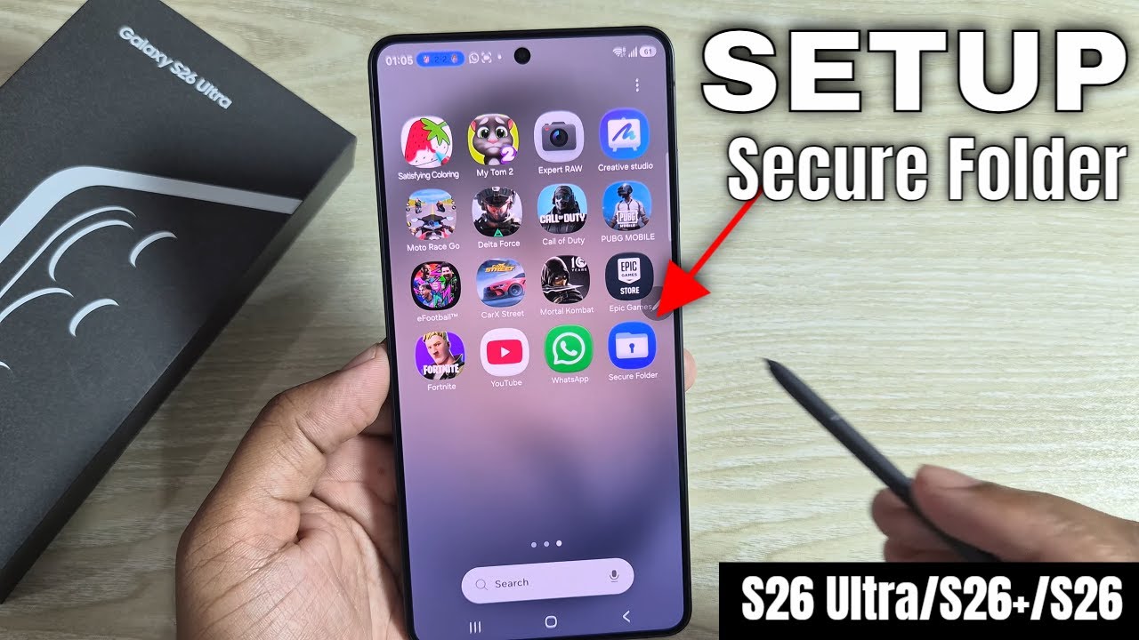 Samsung Galaxy S26 Ultra/S26+: Как настроить защищенную папку в Samsung