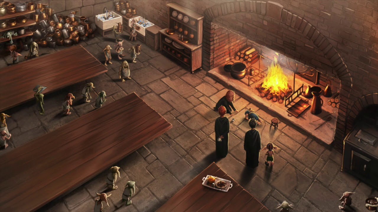 ASMR - Hogwarts' Kitchens (Harry Potter ambience/soundscape)