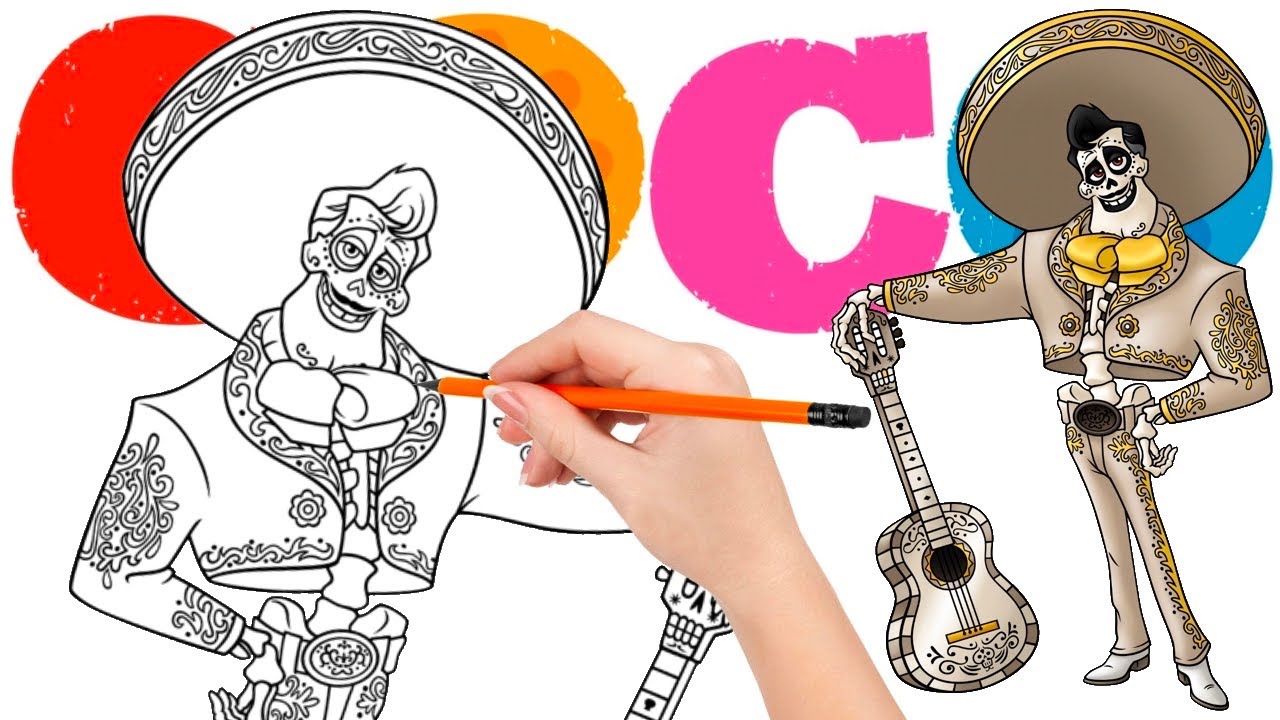 How to draw Ernesto de la Cruz, a famous musician and singer - Coco